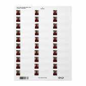 Rode Kerstboom - NYC Etiket (Full Sheet)