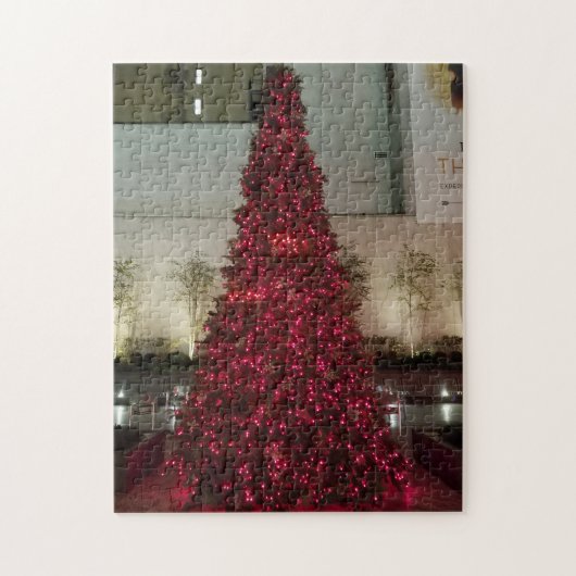 Rode kerstboom - NYC Legpuzzel (Verticaal)