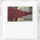 Rode kerstboom - NYC Rechthoekige Sticker (Tas)