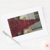 Rode kerstboom - NYC Rechthoekige Sticker (Envelop)