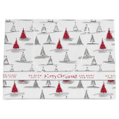 Rode Kerstboom Patroon#5 ID1009 Groot Cadeauzakje (Voorkant)