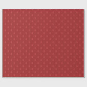 Rode Kerstboom Patroon Cadeaupapier (Vlak)
