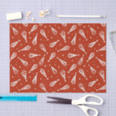 Rode Kerstboom Patroon Vakantiewrap Tissuepapier (Craft)