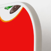 Rode kerstboom pickleball paddle (Links Detail)