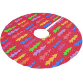 Rode Kerstboom Pop Kunst Kerstboom Rok (Gekanteld)