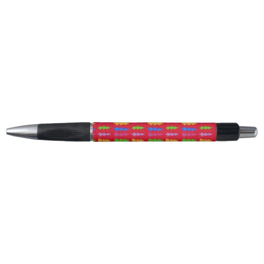 Rode Kerstboom Pop Kunst Pen (Voorkant)
