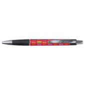 Rode Kerstboom Pop Kunst Pen (Achterkant)