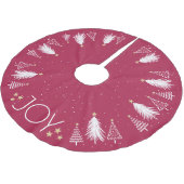 Rode kerstboom rok gouden sterren (Gekanteld)