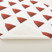 Rode Kerstboom Sherpa Deken (3/4)