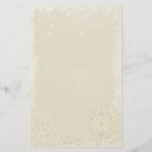 Rode Kerstboom Sterren Snowflake Garland Briefpapier (Achterkant)