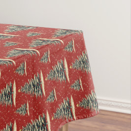 rode kerstboom tafelkleed