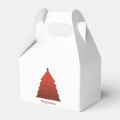 Rode kerstboom voor doos bedankdoosjes (Achterkant)