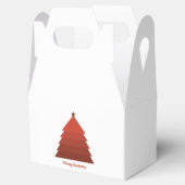 Rode kerstboom voor doos bedankdoosjes (Geopend)