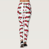 rode kerstboom vrachtwagen Leggings (Achterkant)