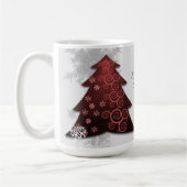 Rode kerstboomkoffie Mok (Links)