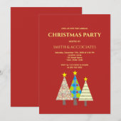 Rode Kerstborrel van het Bedrijf Kaart (Voorkant / Achterkant)