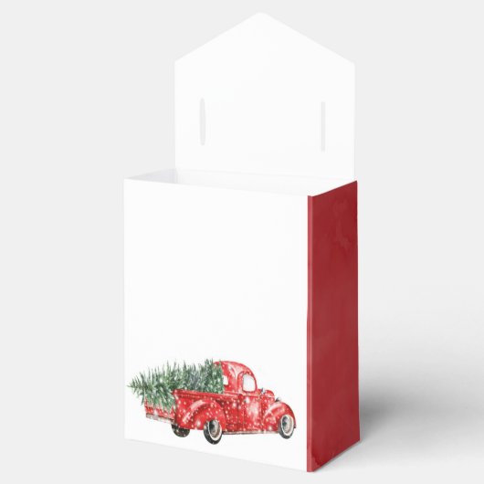  rode kerstbruiloft voor kerstbruiloft bedankdoosjes (Geopend)