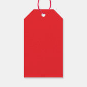 Rode Kerstcadeau-etiket Cadeaulabel (Achterkant)