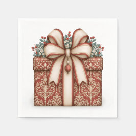 Rode Kerstcadeau Servet