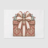 Rode Kerstcadeau Tissuepapier (Voorkant)