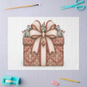Rode Kerstcadeau Tissuepapier (Craft)