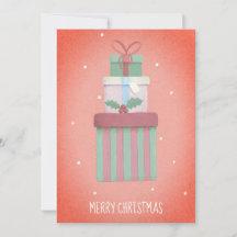 Rode kerstcadeaus vrolijk kerstfeest geen foto
