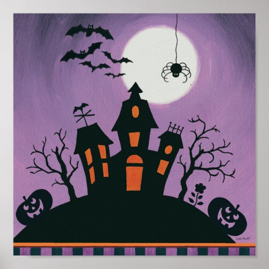 Rode kerstdecoratie Joy Poster (Voorkant)