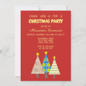 Rode kerstfeest kaart (Voorkant)