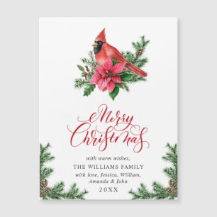 Rode kerstfeestdag met een magnetische kaart