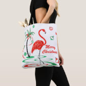 Rode kerstfeestdag met kerst overal tote bag (Dichtbij)