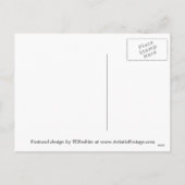 Rode kerstfeestelijke Briefkaarten (Achterkant)