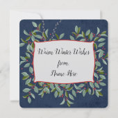 Rode kerstfiets met Cadeaus Kaart (Achterkant)