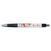 Rode kerstflamingo Naam Emmy Pen (Voorkant)