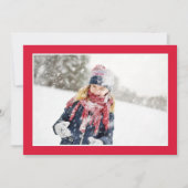 Rode Kerstfoto Mistletoe Sjabloon (Voorkant)