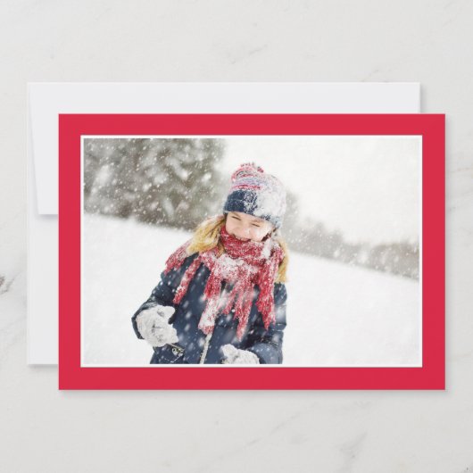 Rode Kerstfoto Mistletoe Sjabloon (Voorkant)