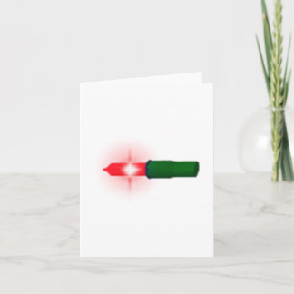 rode kerstgloeilamp feestdagen kaart