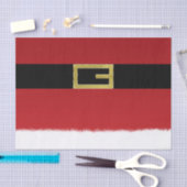 Rode kerstgordel en witte kerstfeestdag tissuepapier (Craft)