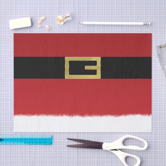 Rode kerstgordel en witte kerstfeestdag tissuepapier (Craft)