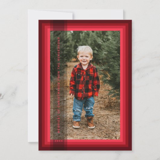 Rode kerstkaart (Voorkant)