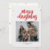 Rode Kerstkaart (Voorkant / Achterkant)