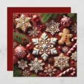 Rode kerstkaart! feestdagenkaart (Voorkant / Achterkant)