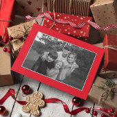 Rode kerstkaart Winter 1 Foto Feestdagen Kaart