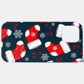Rode kerstkaarten iPhone Case Mate (Achterkant (horizontaal))