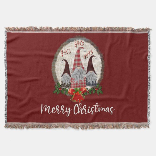 Rode Kerstkabouters Trendy Elfen Deken (Voorkant)
