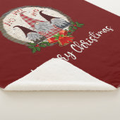 Rode Kerstkabouters Trendy Elfen Sherpa Deken (3/4)