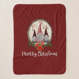 Rode Kerstkabouters Trendy Elfen Sherpa Deken