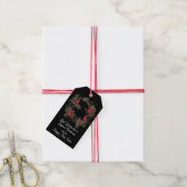 Rode kerstkardinaal en witte Labels Cadeaulabel (Met Touw)