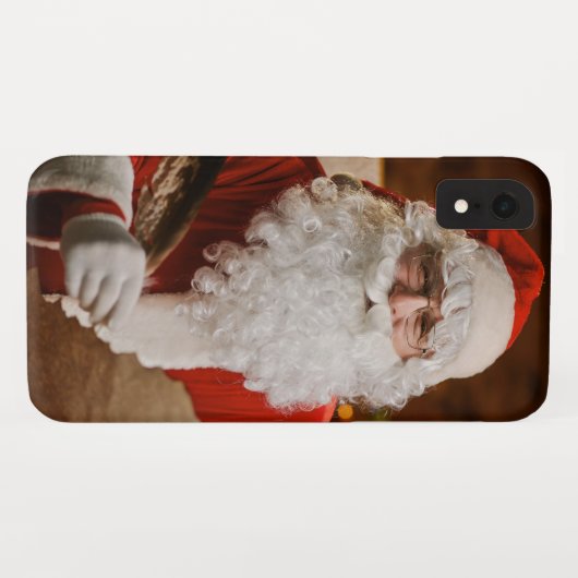 Rode Kerstkerstman Case-Mate iPhone Case (Achterkant (horizontaal))