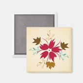 Rode kerstklep Magnet (Voorkant / Achterkant)