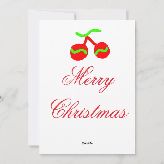 Rode kerstklokken vrolijk kerstfeest naamdatum toe feestdagenkaart (Achterkant)